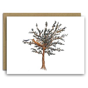 Denken van u Card / Fox kaart / fantastische mr fox / beste vriend kaart / vriendje kaart / verjaardagskaart / vos en kraai / kraai kaart / kaart