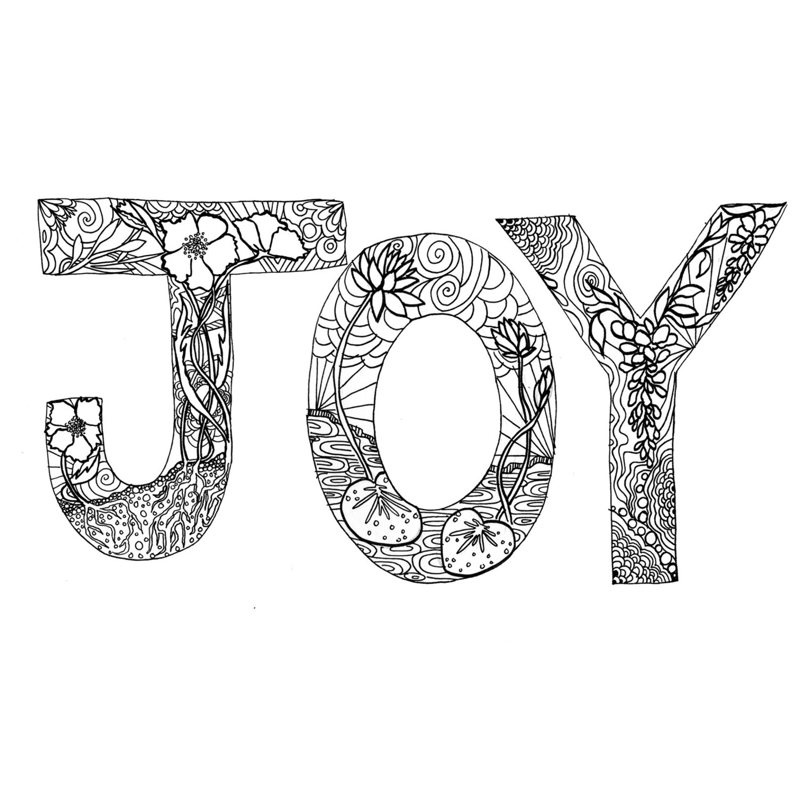 4 Cards Joy Card Coloring Book Card Joy Christmas Card - Etsy