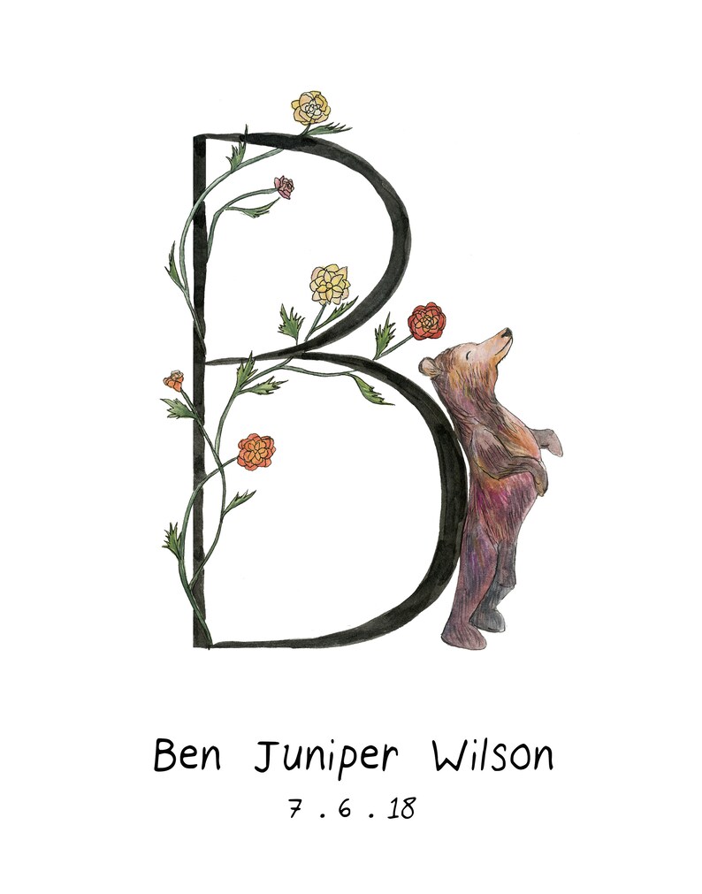 CUSTOM NAME / Nursery Letters / Alphabet / Flower Letters / Etsy