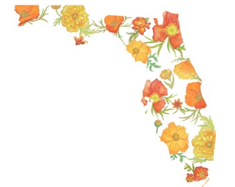 State Print * City Print * Country Print *  Floral Print * Any State * Moving Gift * Wedding Gift * Art Print USA