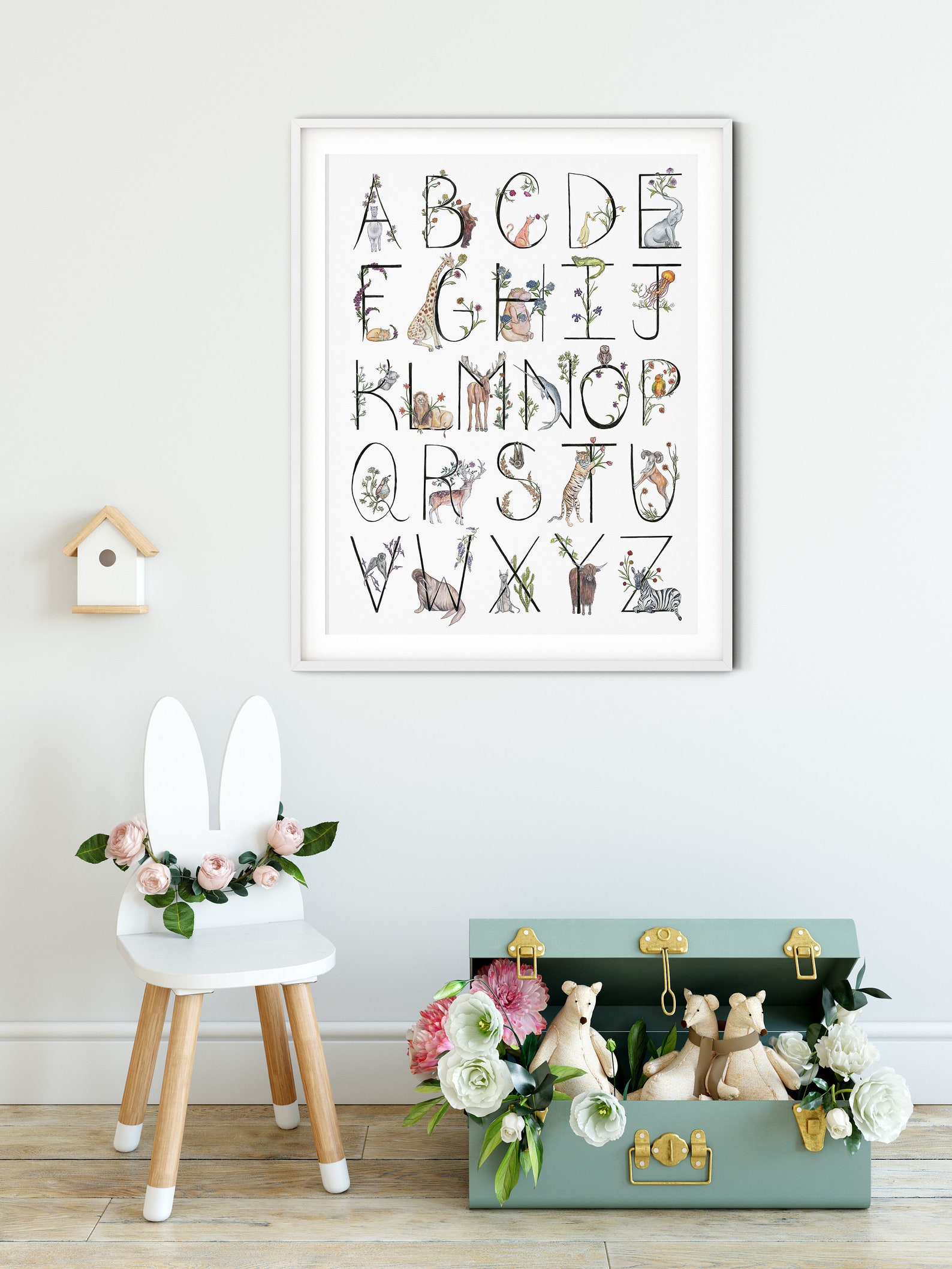 Animal Alphabet Poster / Nursery Decor / ABC Print / Nursery Wall Art ...