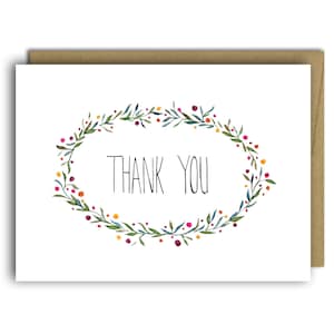 Thank You Floral Card