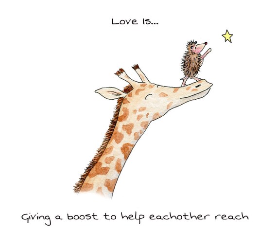Twizler Valentinstagskarte Mit Küssender Giraffe – Lustige Grußkarte Für Partner, Ehepaare Oder Verliebte (15,5 X 15,5 Cm)