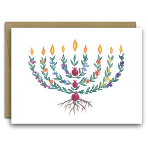 Hanukkah Card / ChanukahCards / Tree of Life card / Chanukah card pack / Menorah / Hanukkah Menorah / Jewish Artist / Tree of Life