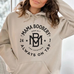 Mama’s Boobery Brewing Co Hoodie Sweatshirt, New Breastfeeding Mom to Be Christmas Baby Shower Gift, Christmas Gift for Mothers Mom to Be