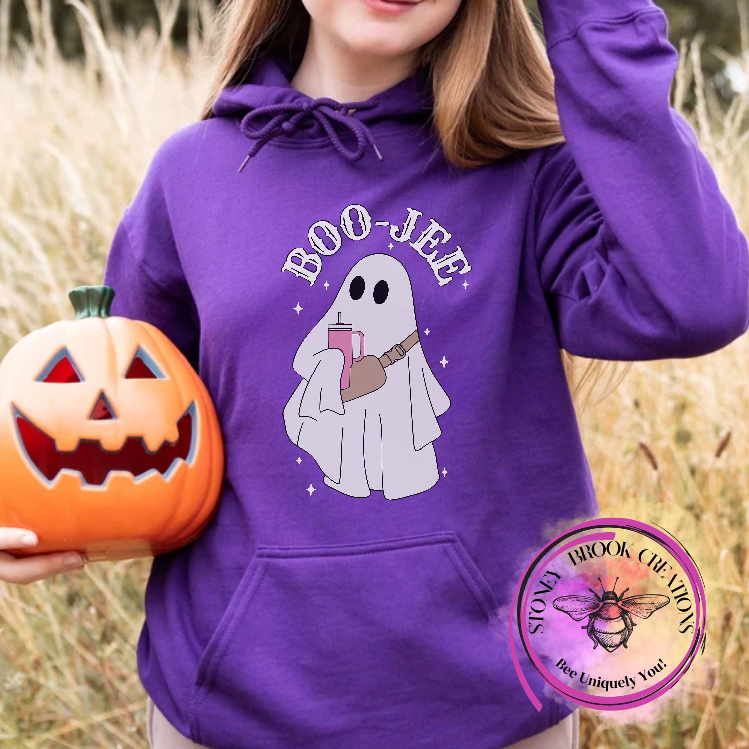  Spooky Season Cute Ghost Halloween Costume Boujee Boo-Jee  Sweatshirt : Clothing, Shoes & Jewelry