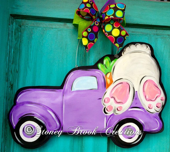 Easter Vintage Truck Door Hanger Farm Truck Decor Truck Etsy