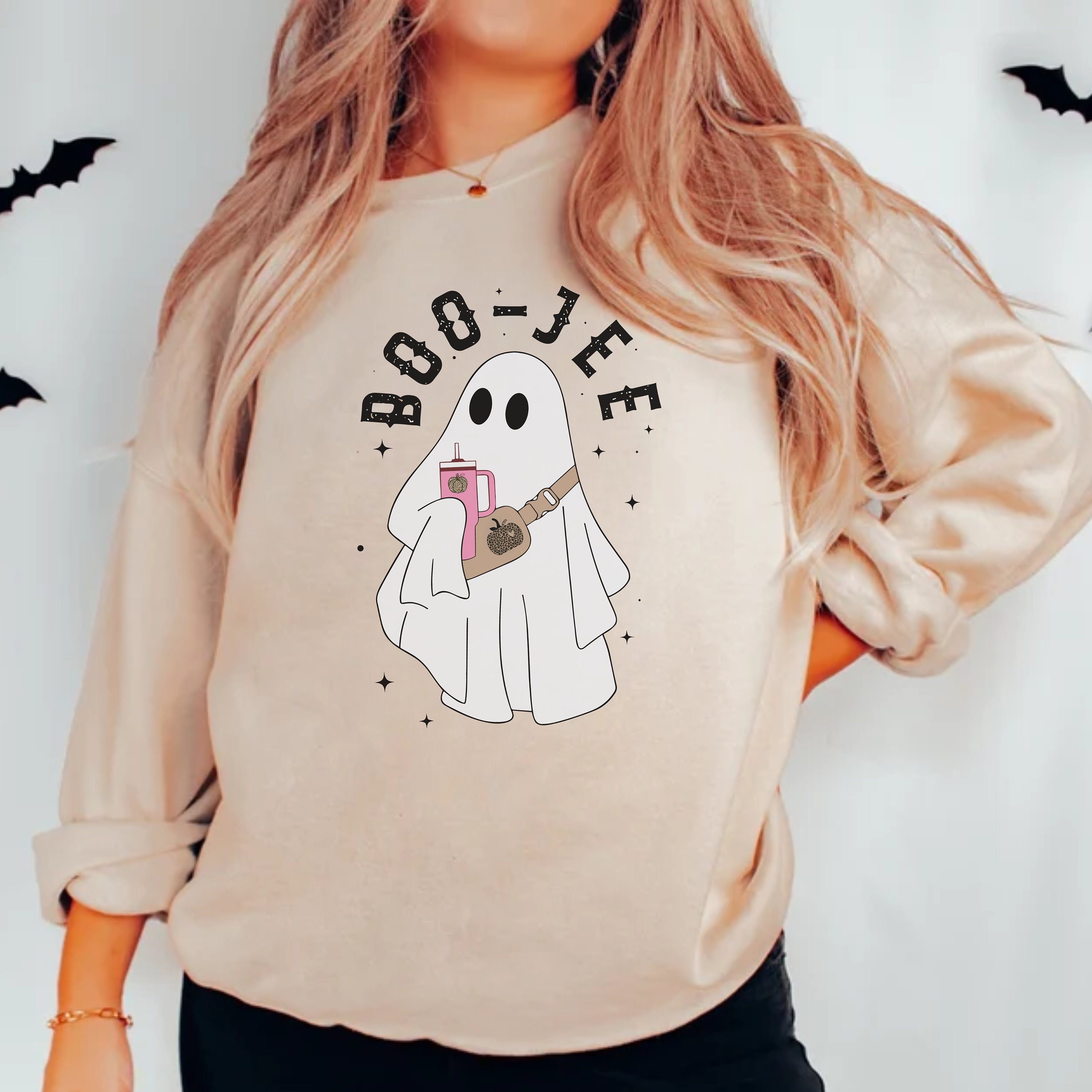 Halloween Boo Jee Boujee Ghost Sweatshirt Boo Jee Boogie 