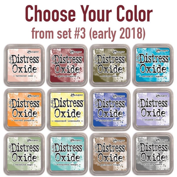 Tim Holtz Distress Oxide Ink Pads, Choose Your Color from Set #3