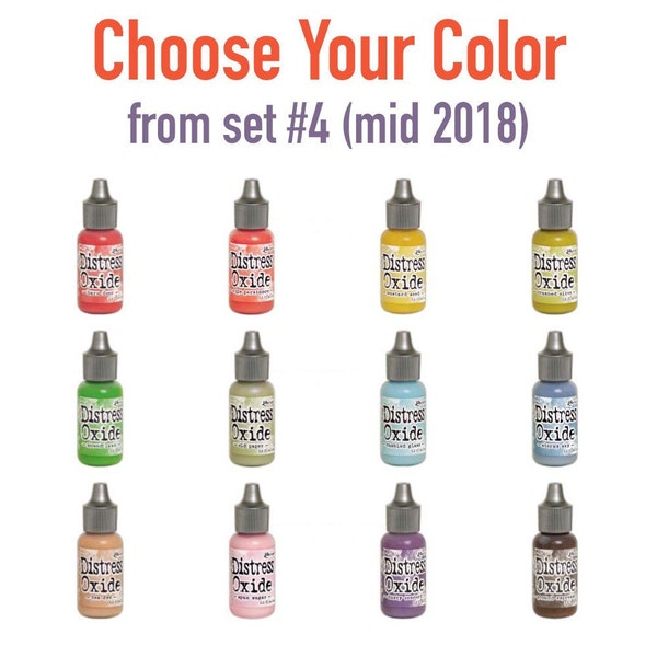 Tim Holtz Distress Oxide Reinkers, Choose Your Color from Set #4