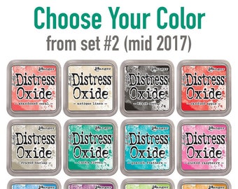Distress Oxide set #2 (mid 2017) single ink pads, CHOOSE YOUR COLOR, by Tim Holtz