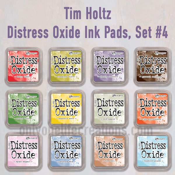 Tim Holtz Distress Oxide Ink Pads: Set #4, 12 Color Bundle