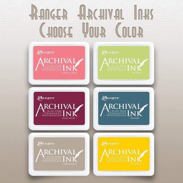 Ranger Archival Ink Pads, Choose Your Color (January 2020)