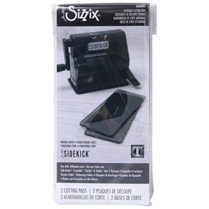 Sizzix Accessory - Cutting Pads, Standard, 1 Pair (Clear w/Silver Glitter)