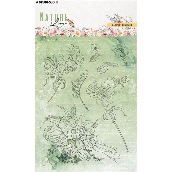 Studio Light Nature Lover Clear Stamps: Nr. 592, Flower Bouquet  