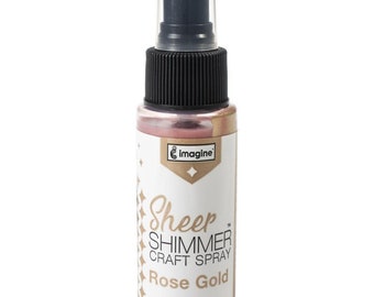 Imagine Sheer Shimmer Craft Spray: Rose Gold (IALAR007)