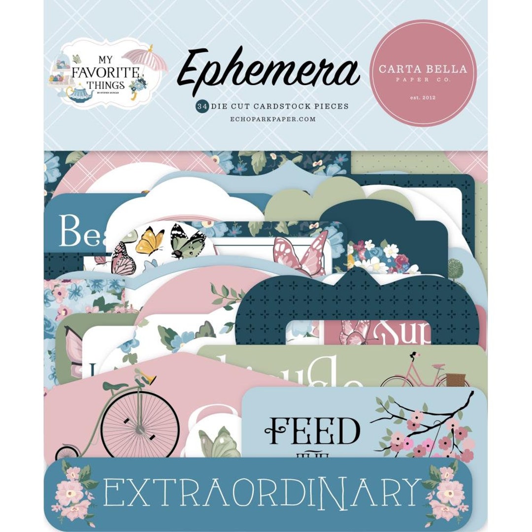 Carta Bella My Favorite Things Cardstock Ephemera: Icons, 33/pkg ...
