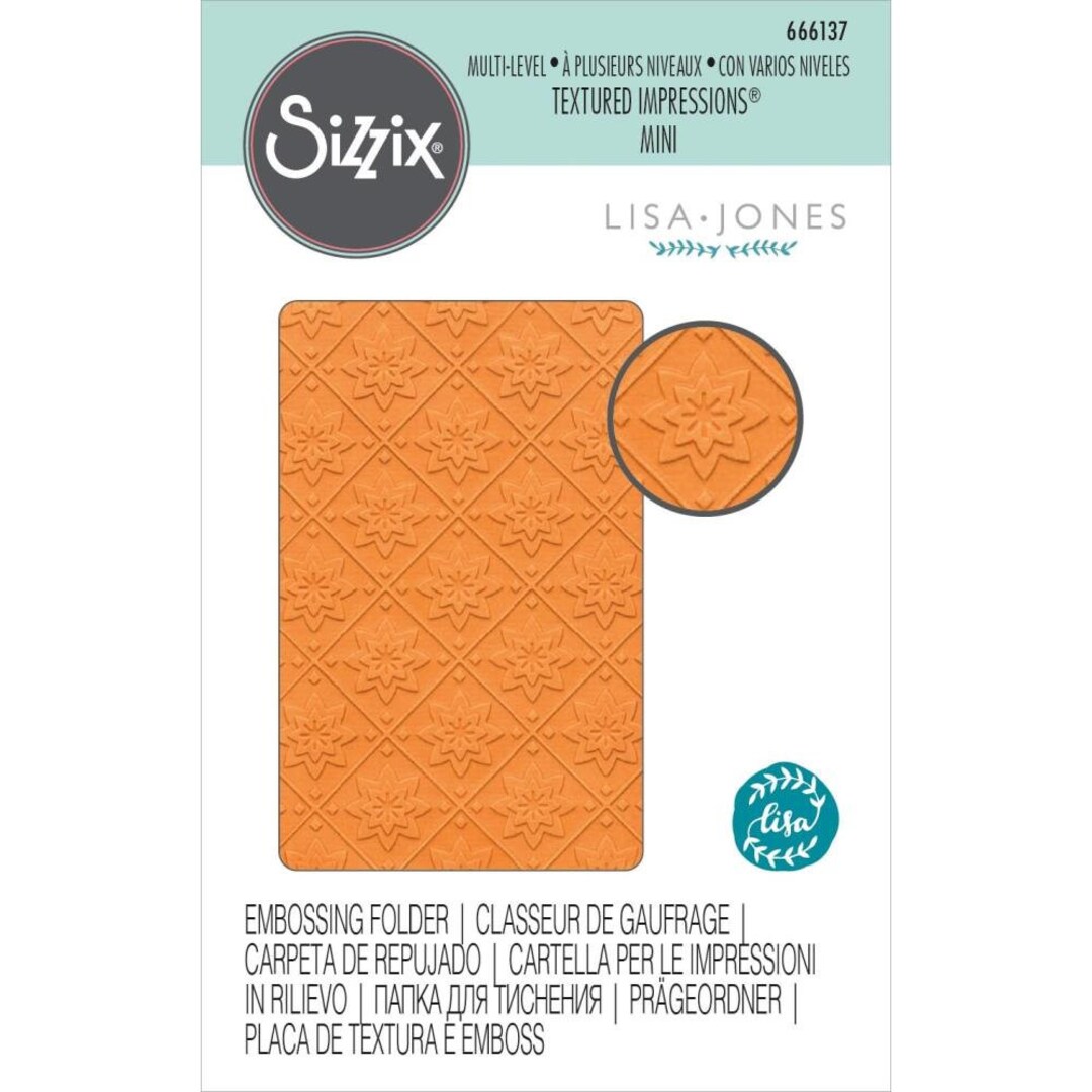Sizzix Multilevel Textured Impressions Mini Mosaic by Lisa Etsy