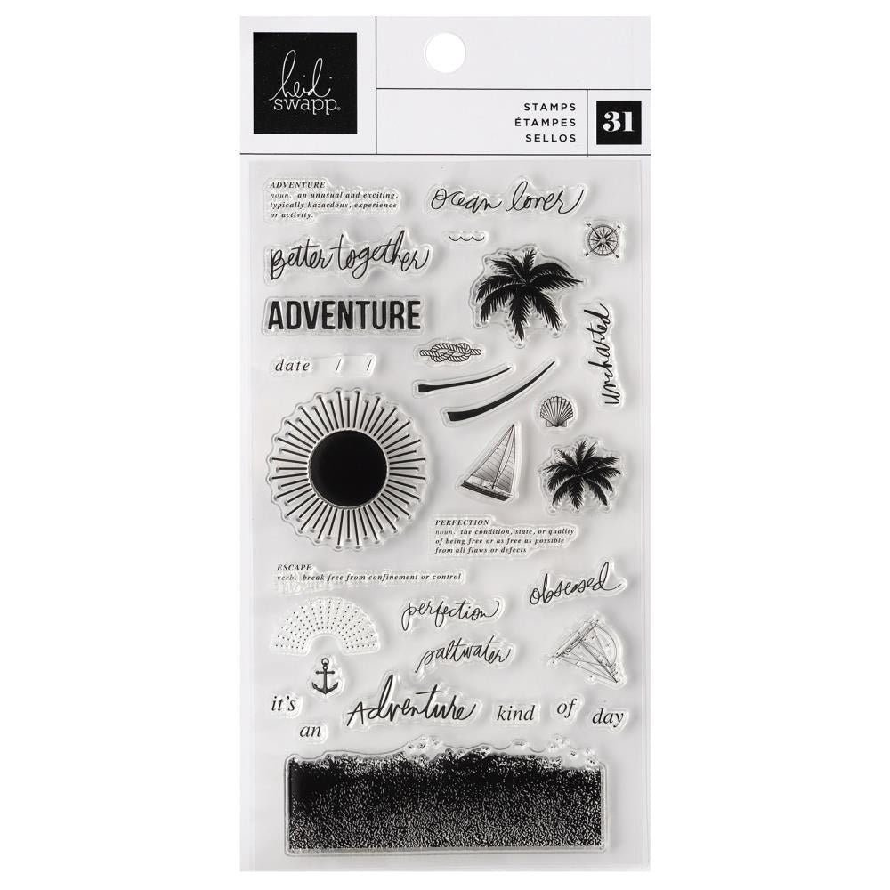  Heidi Swapp 314625 Stamp Mink-Clear-Sentiments (14 Piece) :  Arts, Crafts & Sewing