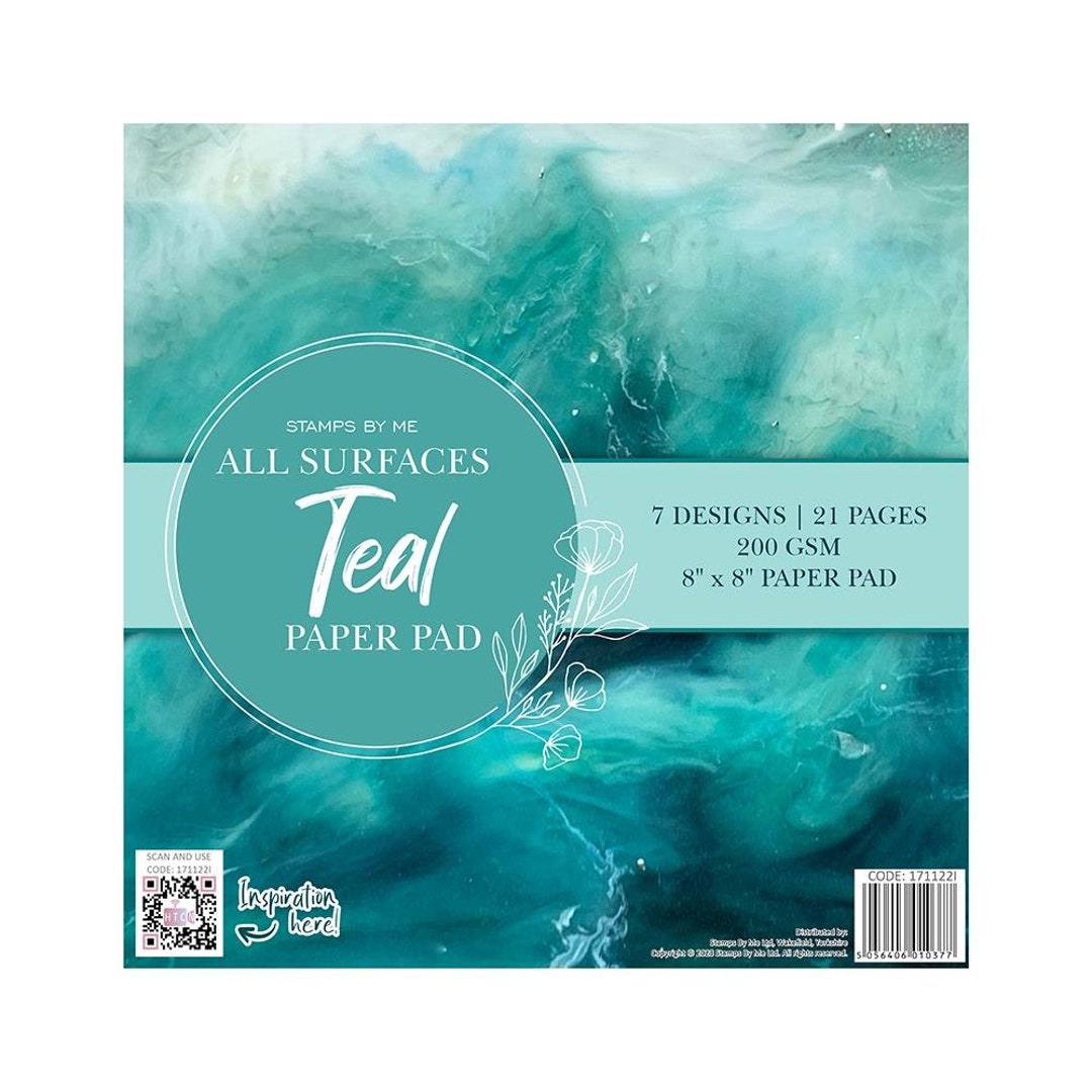 Stamps by Me All Surfaces 8x8 Paper Pad Teal 171122I Etsy