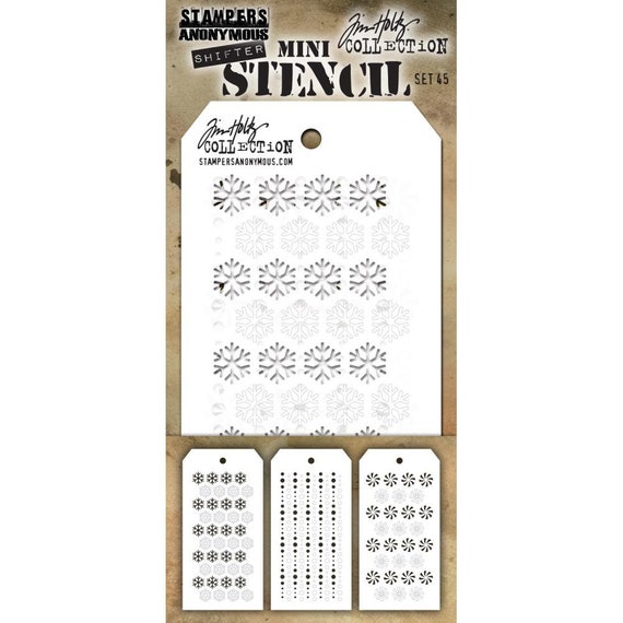Shifter Peppermint Stampers Anon THS137 Layered Stencil Tim Holtz
