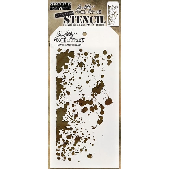 Tim Holtz Stencil: Grime, by Stampers Anonymous THS130 