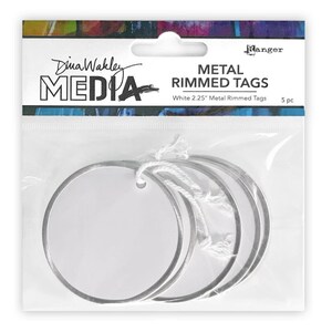 2 Metal Rim Tags - Pre-Strung - 100pk