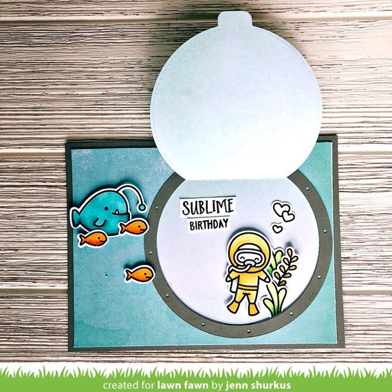 Lawn Cuts Custom Craft Die-Porthole Frames