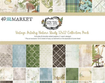 Vintage Artistry Serenity - 12x12 Collection Pack - 49 and Market