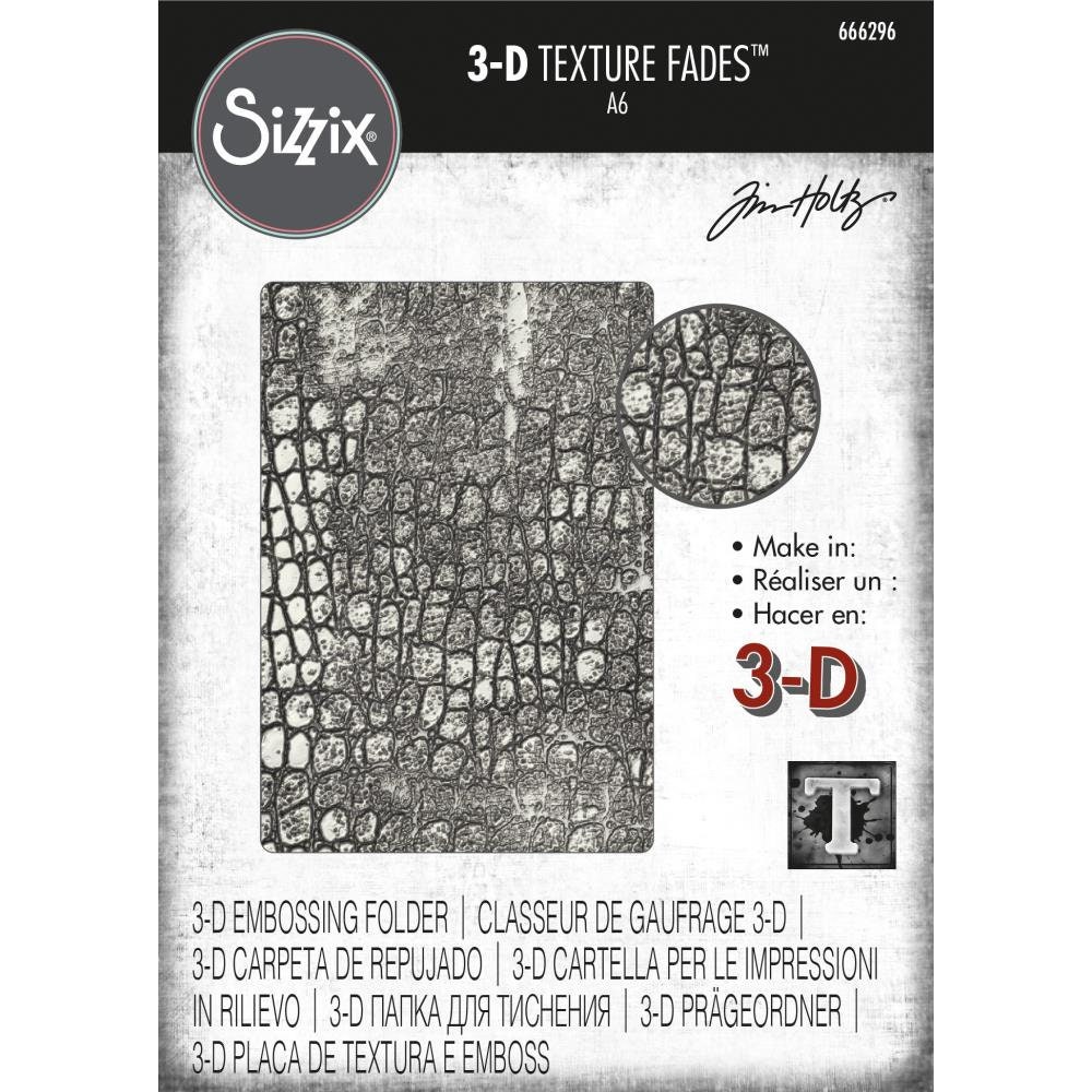 Sizzix 3-D Texture Fades Embossing Folder - Intertwine by Tim Holtz