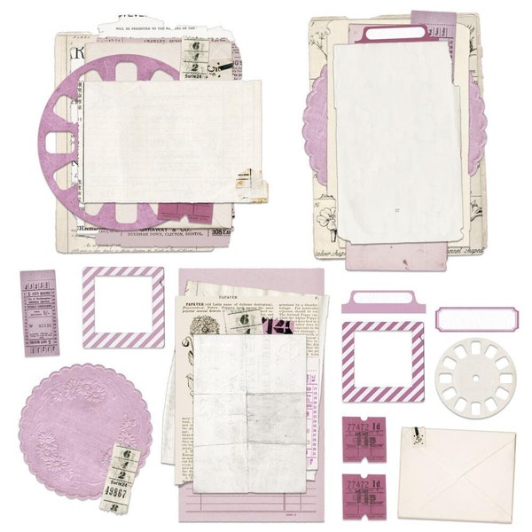 49 And Market Vintage Artistry Lilac Collage Stack (VAC32723)