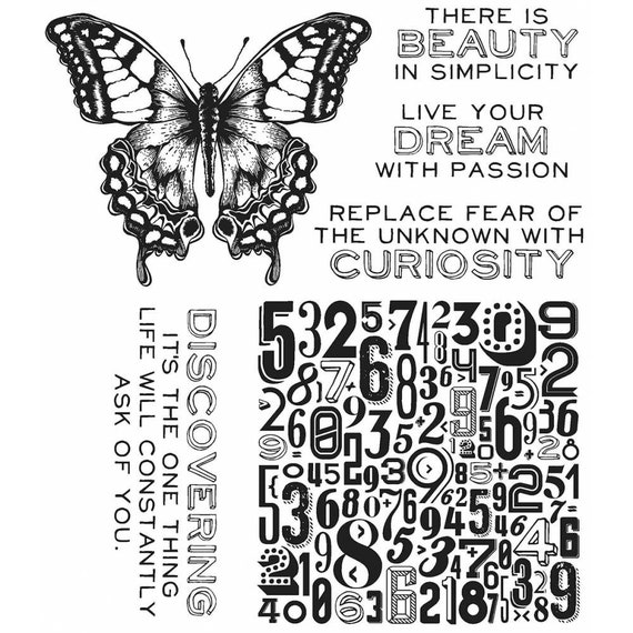 Tim Holtz Cling Stamps Note Quotes