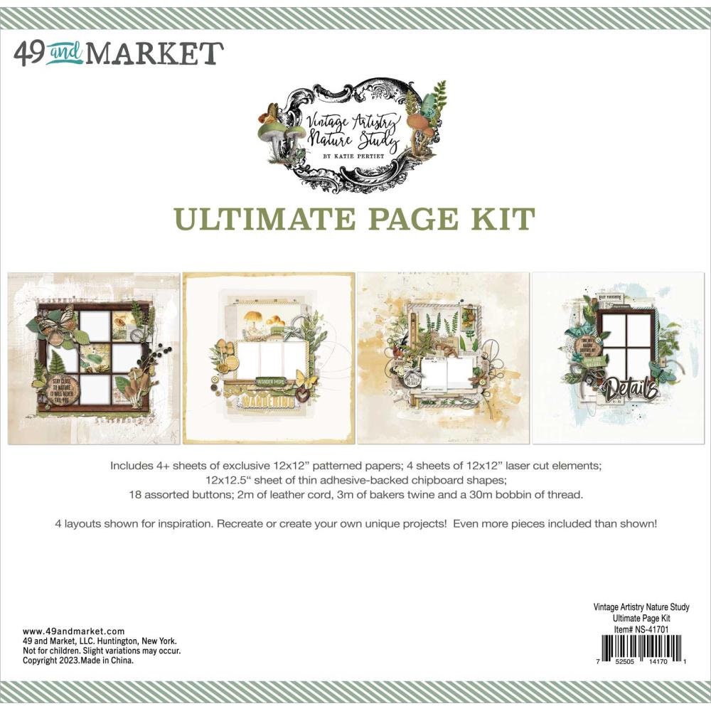49 and Market Vintage Artistry Nature Study Ultimate Page Kit NS41701 