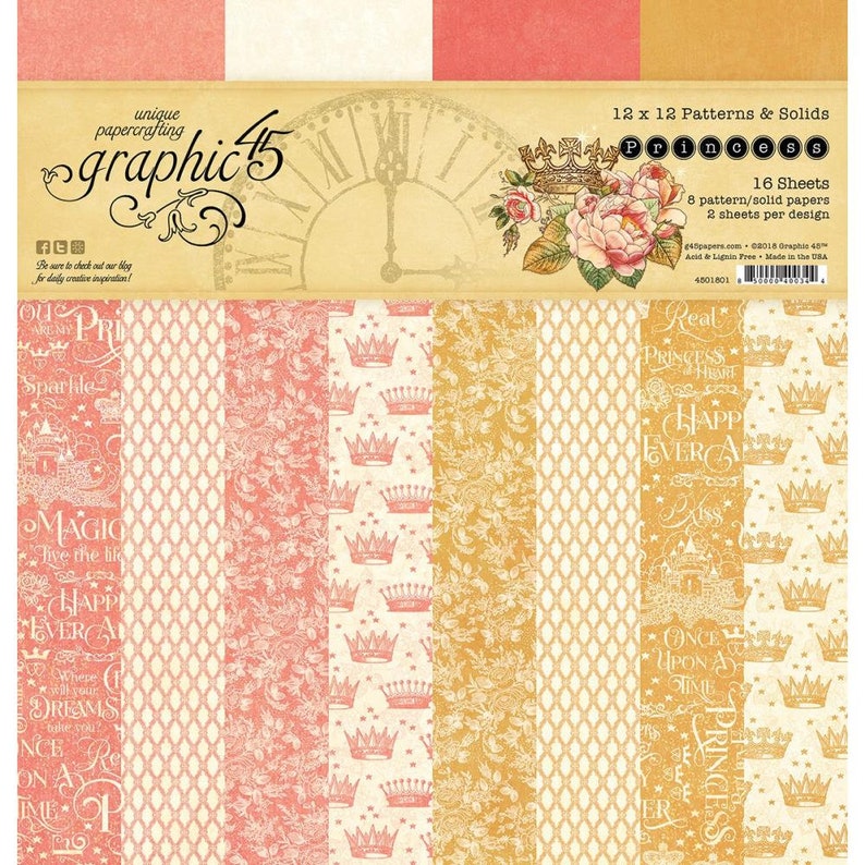 Graphic 45 Deluxe Collector/'s Edition 12x12 Papers A Proper Gentleman G4501806
