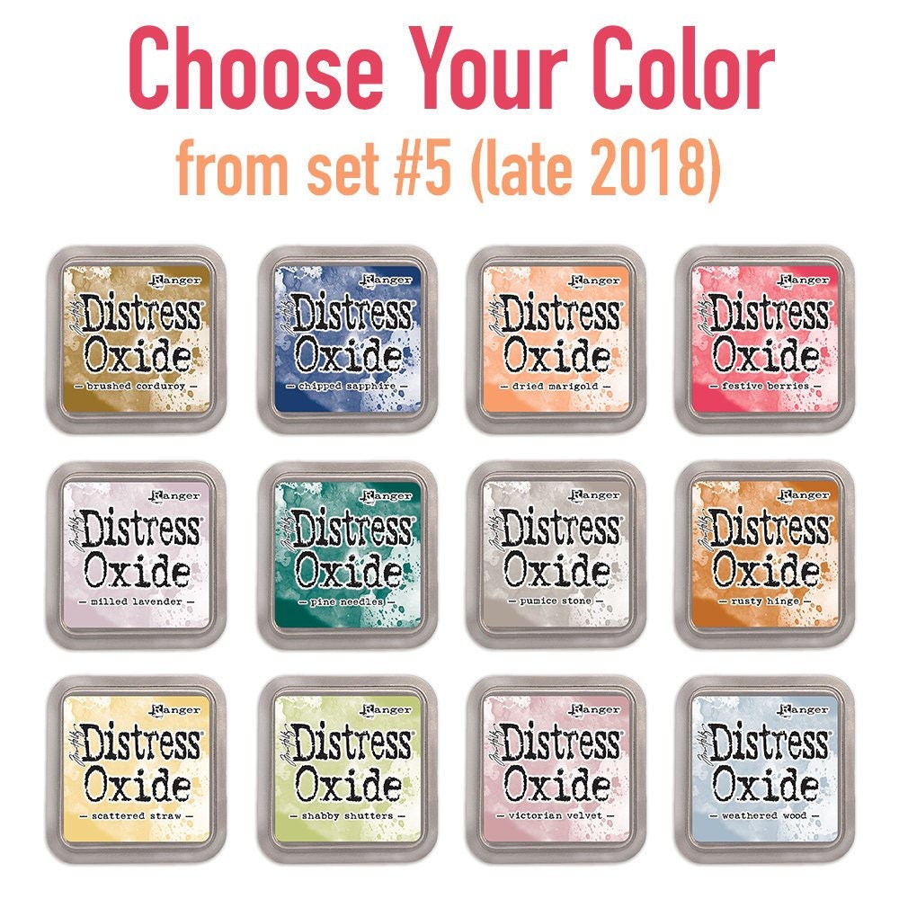 Distress Oxide set #5 (late 2018) single ink pads, CHOOSE YOUR COLOR,…