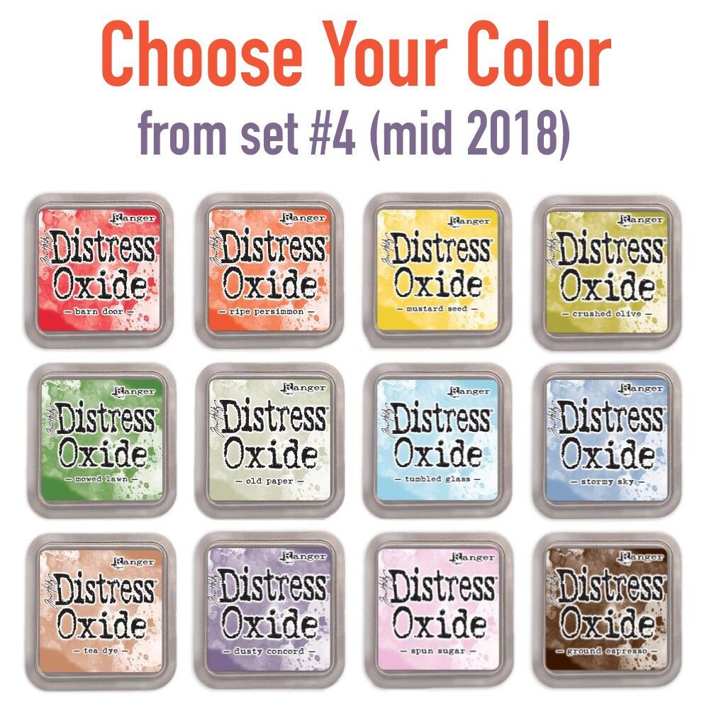 Distress Oxide set #4 (mid 2018) single ink pads, CHOOSE YOUR COLOR, …