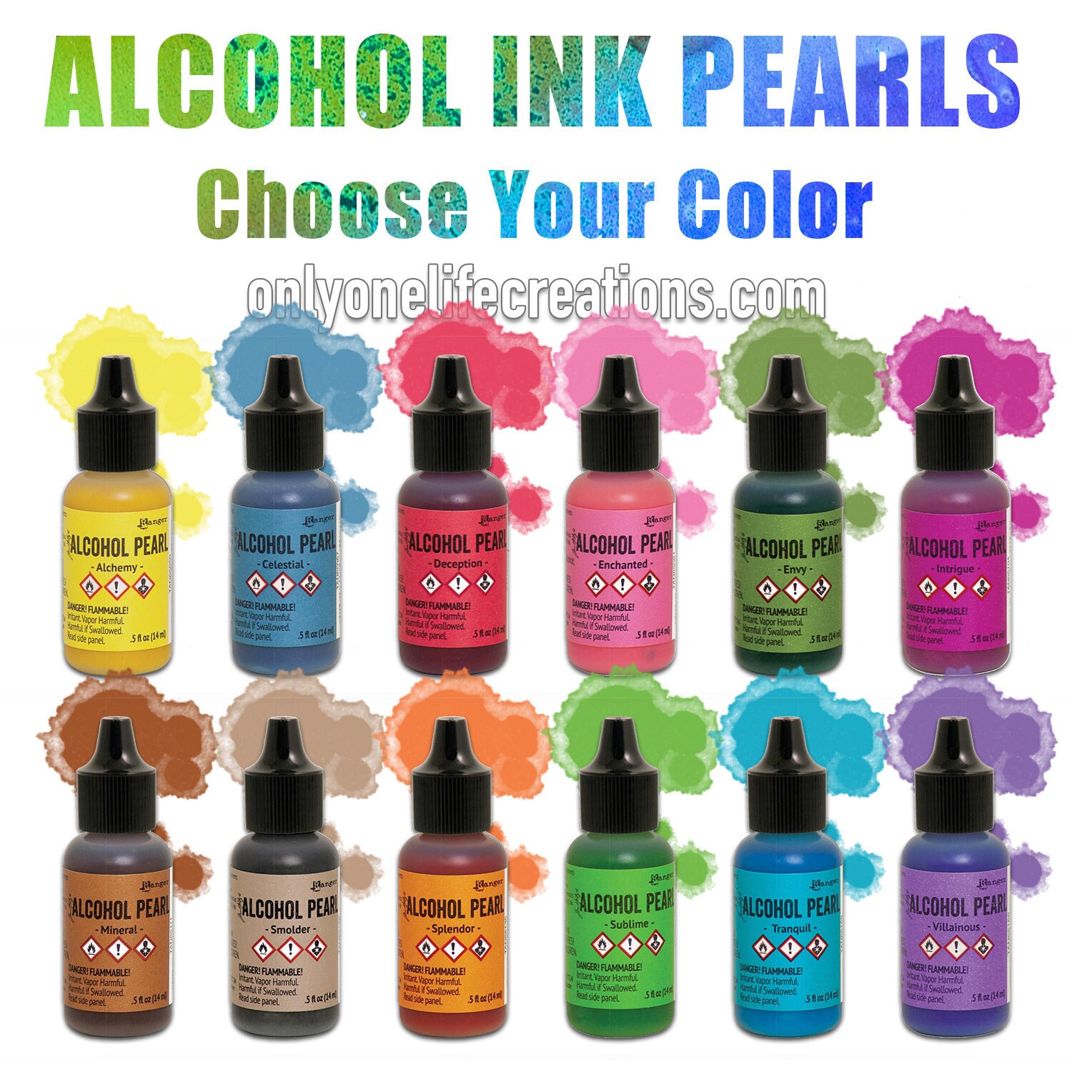 Tim Holtz Alcohol Ink Pearls, Choose Your Color