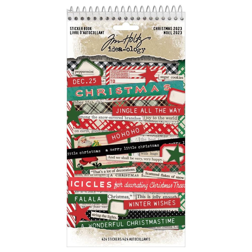 Tim Holtz Idea-ology Sticker Book: Christmas 2023 TH94350 