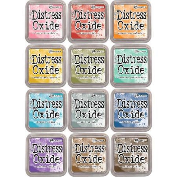 Distress Oxide Ink Pads by Tim Holtz, Set 1 early 2017, All 12