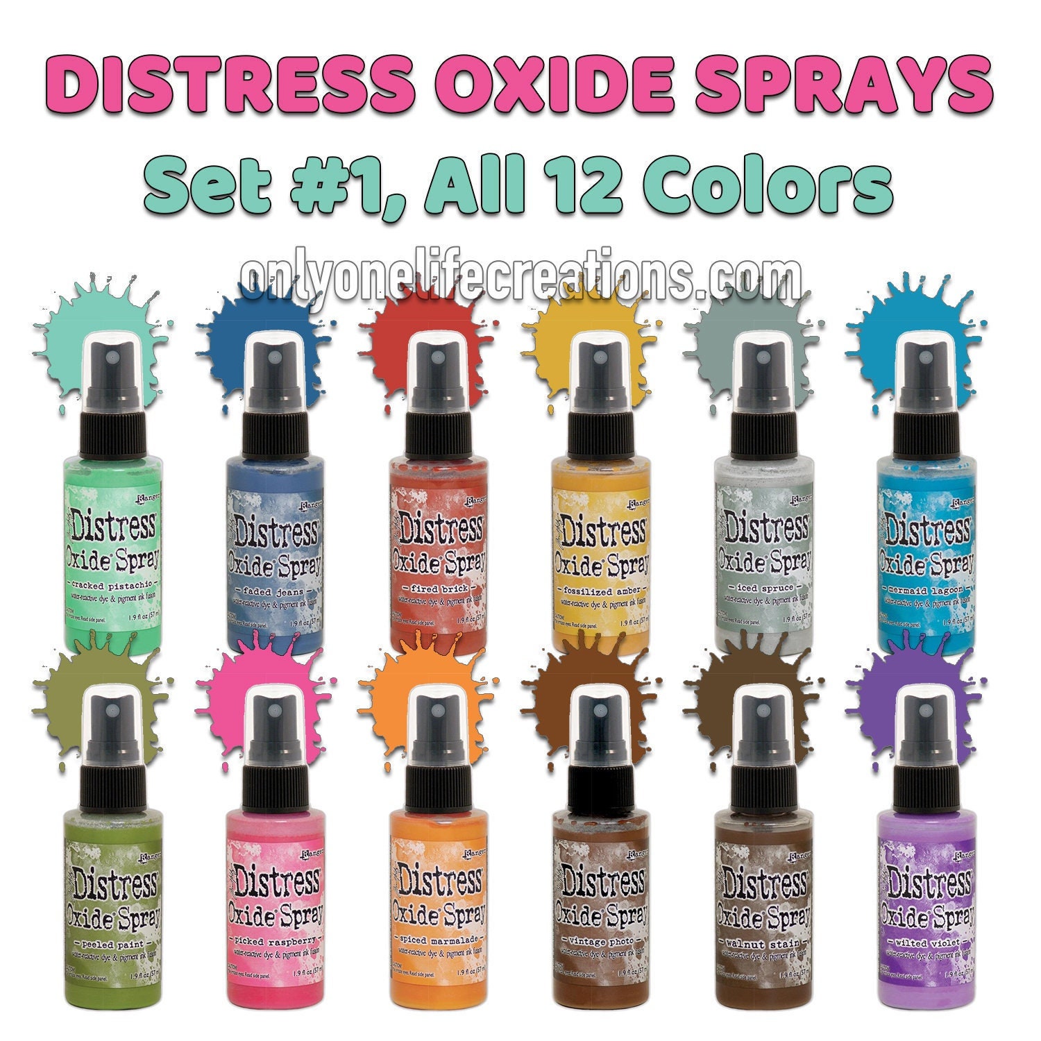 Distress Oxide Set 5 late 2018 Single Ink Pads, CHOOSE YOUR COLOR, by Tim  Holtz 