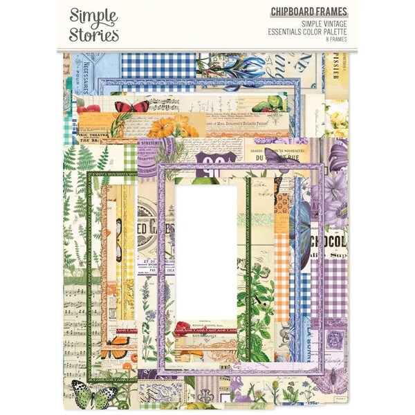 Simple Stories Simple Vintage Essentials Color Palette Chipboard Frames (VCP22234)