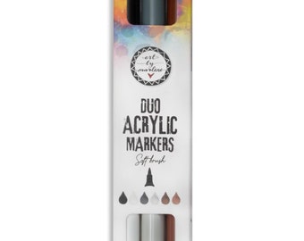 Art by Marlene Duo Acrylic Markers: Nr. 26, Browns, 3/Pkg (ESMARK26)