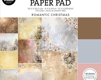 Studio Light Essentials 8x8 Paper Pad: Nr. 197, Romantic
