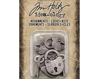 Tim Holtz Idea-ology Metal Adornments: Locks & Keys (TH94162)