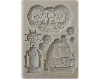 Stamperia Songs Of The Sea A6 Silicone Mould: Adventure (KACM20)