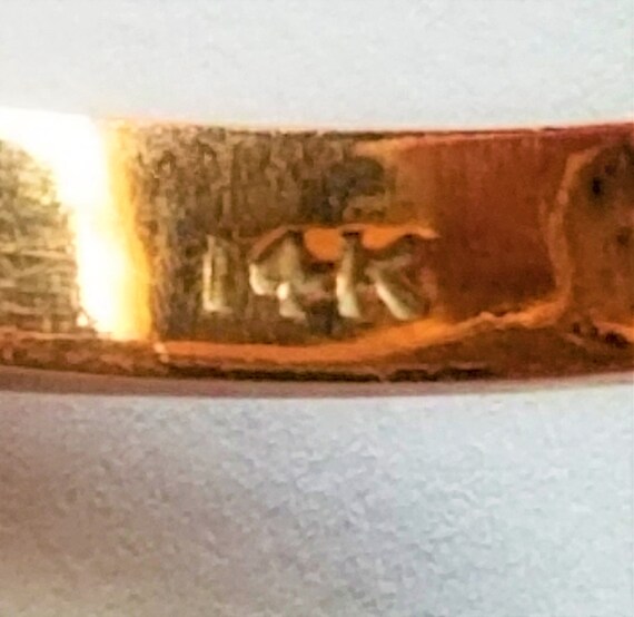 Retro Estate Diamond and Ruby Ring Size 6 - image 8