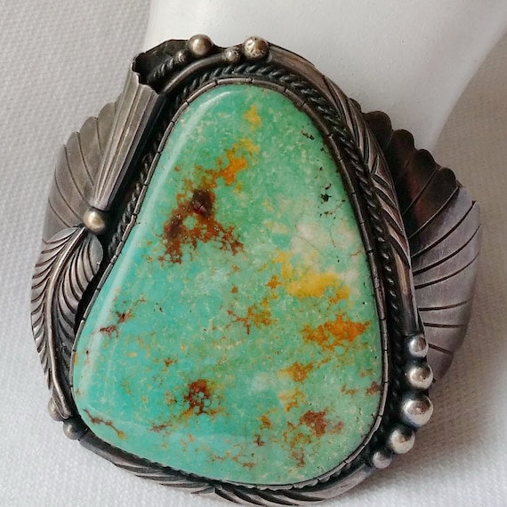 Estate Vintage Native American Turquoise Signed C… - image 3