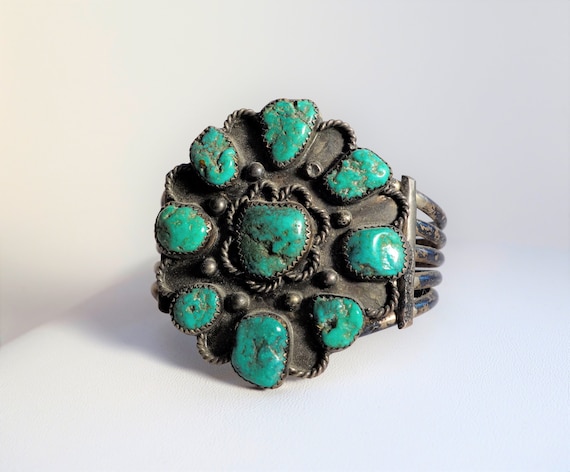Estate Pilot Mountain Vintage Estate Turquoise Cuff