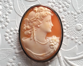 Estate Cameo Pin and Pendant 213-2