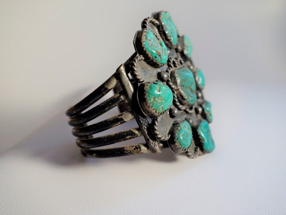 Estate Pilot Mountain Vintage Estate Turquoise Cuff View 2